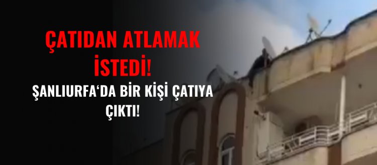 Şanlıurfa'da İntihar Girişimi