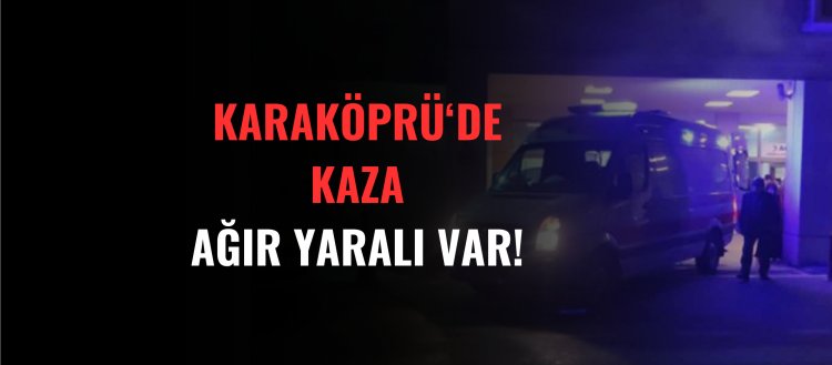 Araba yaya'ya çarptı 1 ağır yaralı!