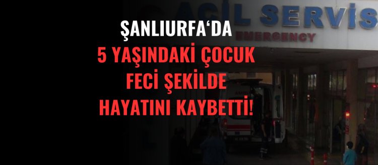 Şanlıurfa'da 5 Yaşındaki Çocuk Hayatını Kaybetti