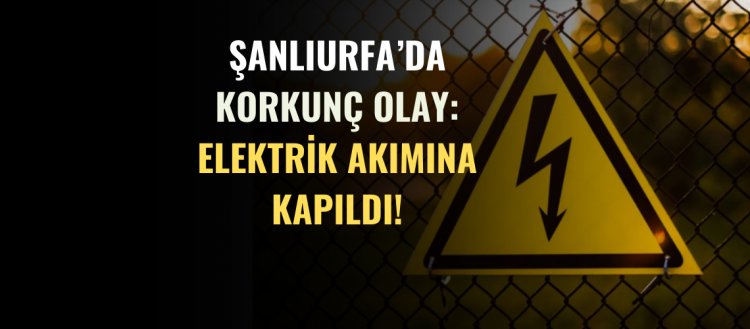Şanlıurfa'da Korkunç Olay: Elektrik Akımına Kapıldı!