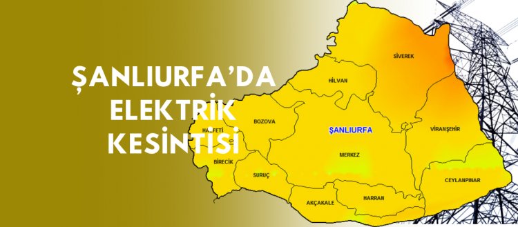 Şanlıurfa'da Elektrik Kesintisi!